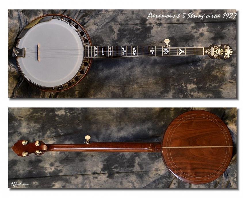 Paramount 5 String Conversion Banjo 1927