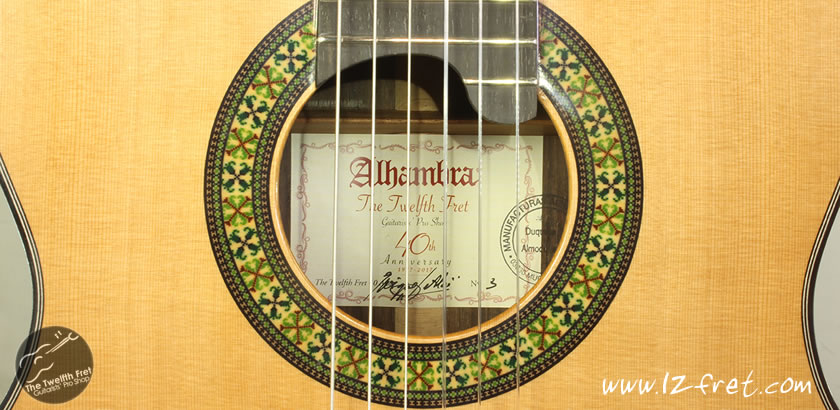The Twelfth Fret 40th Anniversary Alhambra Guitar Exótico Limited Edition