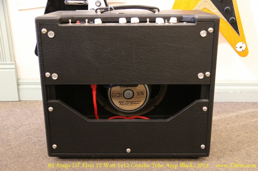 65 Amps Lil' Elvis 12 Watt 1x12 Combo Tube Amp Black, 2013  Full Rear View