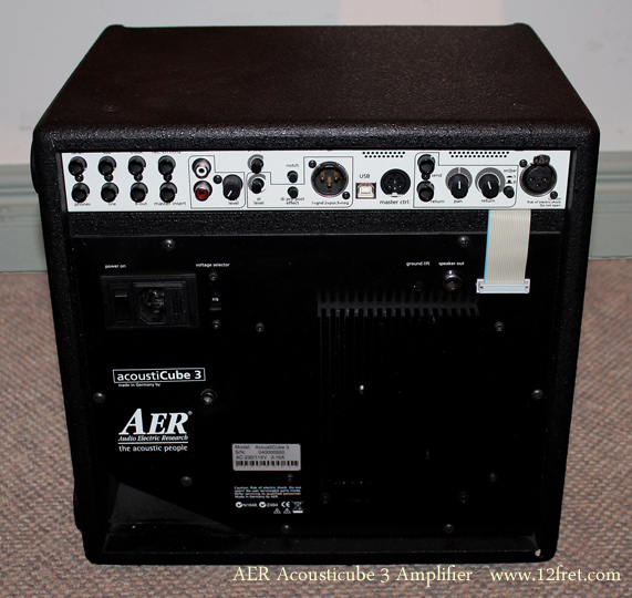 AER AcoustiCube 3 Amplifier full rear view