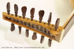 Albert J Litto 7 Course Renaissance Lute, 1965 Head Treble Side View