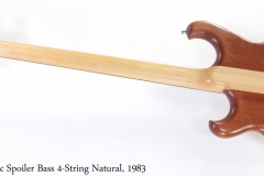 Alembic Spoiler Bass 4-String Natural, 1983 Full Rear View