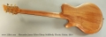 Alexander James Ethos Ebony Solidbody Electric Guitar, 2014 Full Rear View