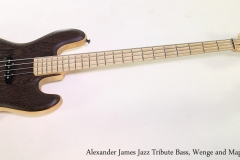 Alexander James Jazz Tribute Bass, Wenge and Maple, 2013  Full Front View