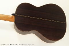 Alhambra 10 Fp Pinana Flamenco Negra Guitar Back View