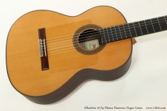 Alhambra 10 Fp Pinana Flamenco Negra Guitar Top View