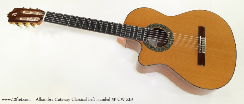 Alhambra Cutaway 5P CW ZE5 Classical Left Handed   Full Front View