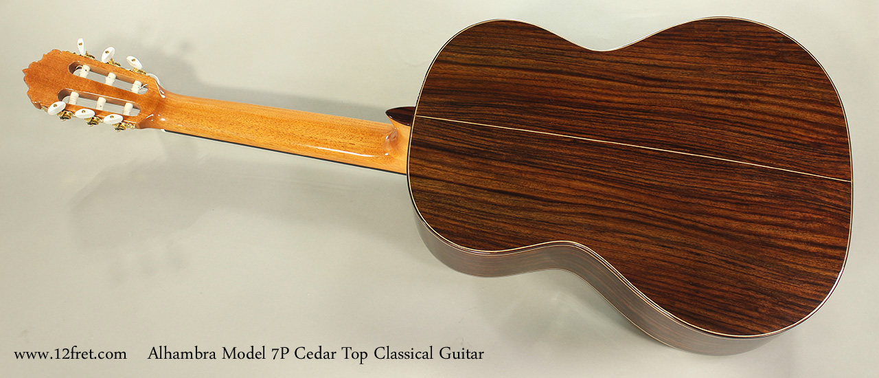 Alhambra Model 7P Cedar Top Classical Guitar Full Rear View
