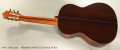 Alhambra Model 7p Classical Guitar Full Rear View