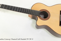 Alhambra Cutaway Classical Left Handed 7P CW Z   Full Front View