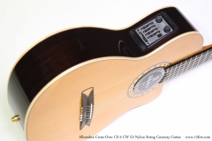 Alhambra Cross-Over CS-3 CW E2 Nylon String Cutaway Guitar  Control Side View