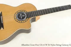 Alhambra Cross-Over CS-3 CW E2 Nylon String Cutaway Guitar  Full Front View