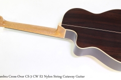 Alhambra Cross-Over CS-3 CW E2 Nylon String Cutaway Guitar  Full Rear View