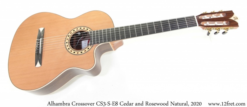 Alhambra Crossover CS3-S-E8 Cedar and Rosewood Natural, 2020 Full Front View