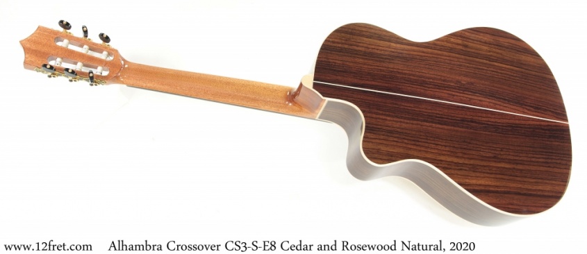 Alhambra Crossover CS3-S-E8 Cedar and Rosewood Natural, 2020 Full Rear View