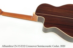 Alhambra CS-3 S E12 Crossover Semiacoustic Cedar, 2020 Full Rear View