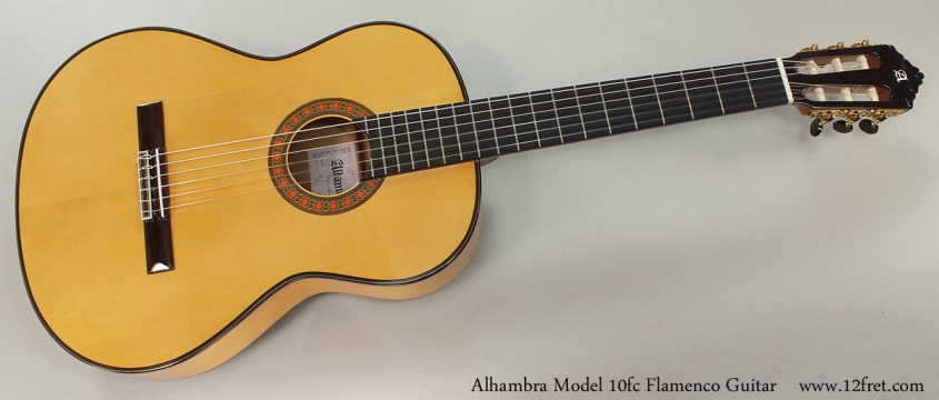 Alhambra Model 10fc Flamenco Guitar Full Front View