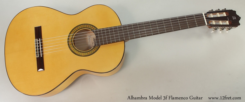 Alhambra Model 3f Flamenco Guitar Full Front View