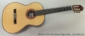 Alhambra Model 10fp Flamenco Negra Guitar Full Front View