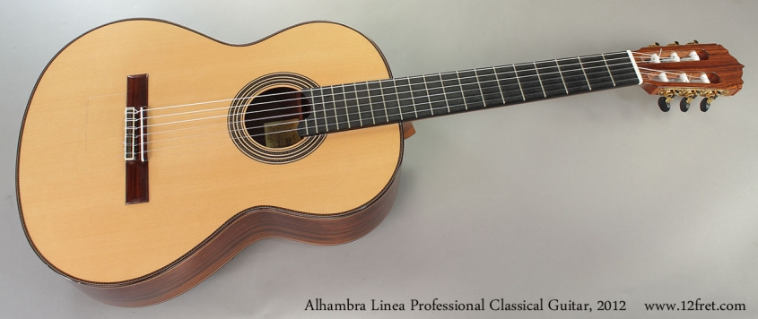 Alhambra Linea Profesional Classical Guitar, 2012 Full Front View