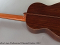 Alhambra Linea Profesional Classical Guitar, 2012 Full Rear View