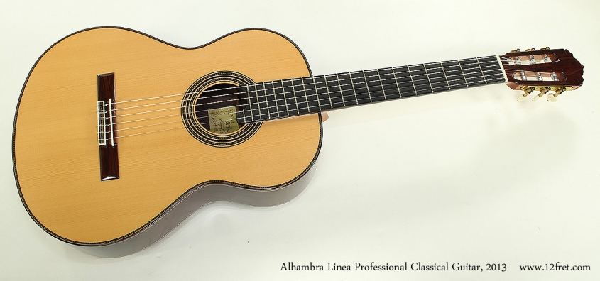 Alhambra Linea Professional Classical Guitar, 2013 Full Front View