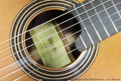 Alhambra Linea Profesional Classical Guitar Cedar Rosewood   Label View