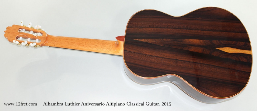 Alhambra Luthier Aniversario Altiplano Classical Guitar, 2015 Full Rear View