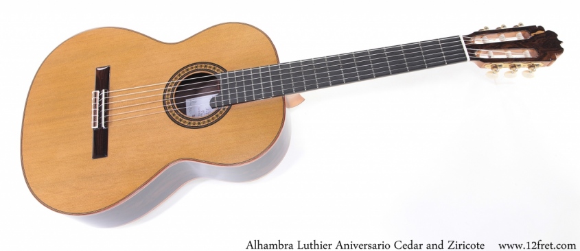 Alhambra Luthier Aniversario Cedar and Ziricote Full Front View
