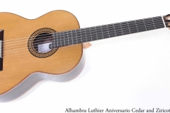 Alhambra Luthier Aniversario Cedar and Ziricote Full Front View