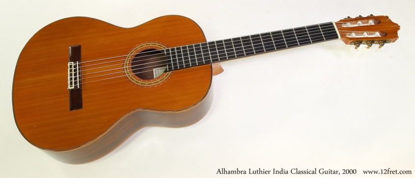 Alhambra Luthier India Classical Guitar, 2000   Full Front View