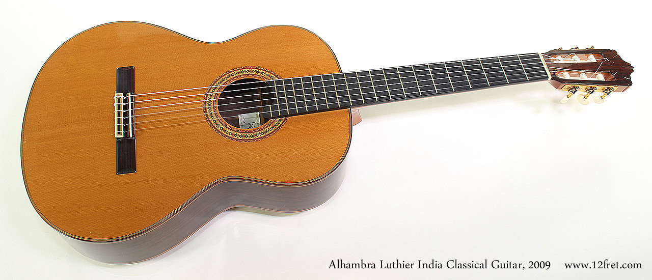 Alhambra Luthier India Classical Guitar, 2009 Full Front View