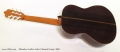 Alhambra Luthier India Classical Guitar, 2009 Full Rear View