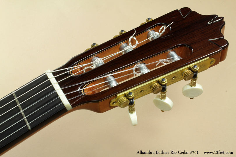 Alhambra Luthier Rio Concert Classical Cedar 701 head front view