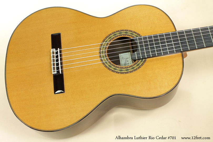 Alhambra Luthier Rio Concert Classical Cedar 701 top