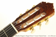 Alhambra Menguel y Margarit Series C Concert Classical Guitar  Head Front View