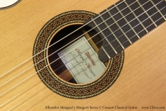 Alhambra Menguel y Margarit Series C Concert Classical Guitar  Rosette View