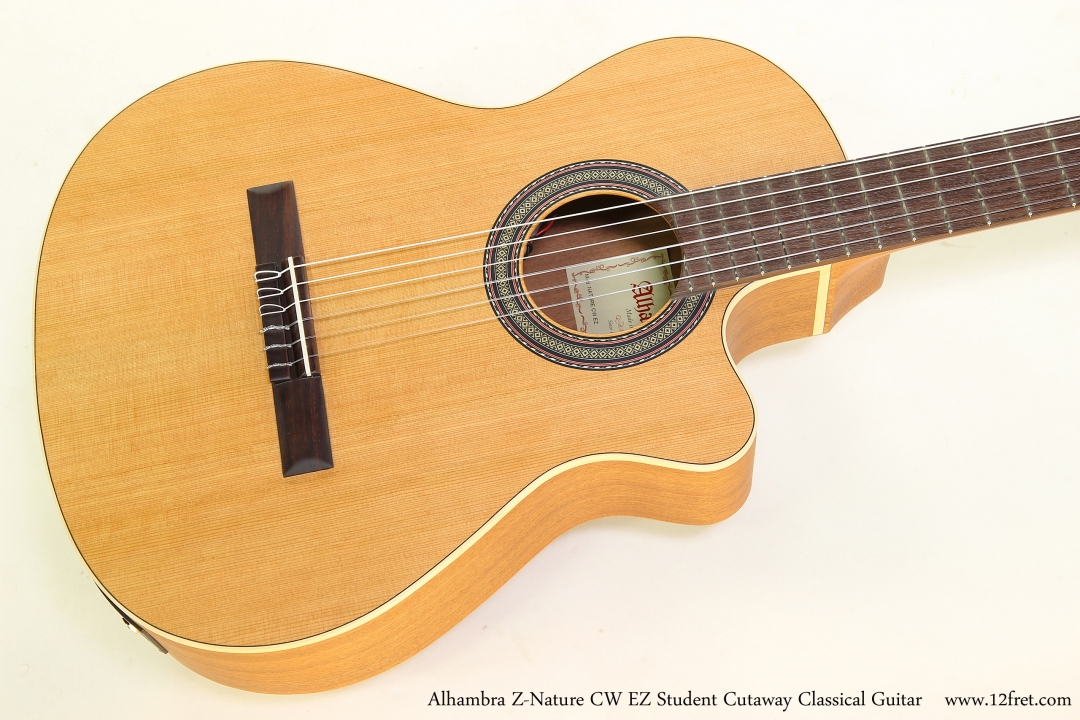 Alhambra Z-Nature CW EZ Student Cutaway Classical Guitar   Top View