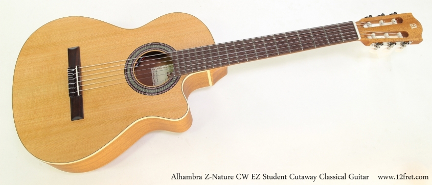 Alhambra Z-Nature CW EZ Student Cutaway Classical Guitar   Full Front View