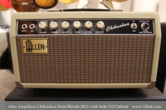 Allen Chihuahua Head Blonde with Suhr 112 Cabinet 2012 Head Front View
