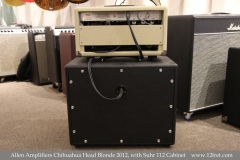 Allen Chihuahua Head Blonde with Suhr 112 Cabinet 2012 Full Rear View