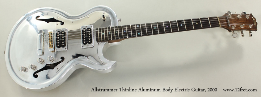 Allstrummer Thinline Aluminum Body Electric Guitar, 2000 Full Front View