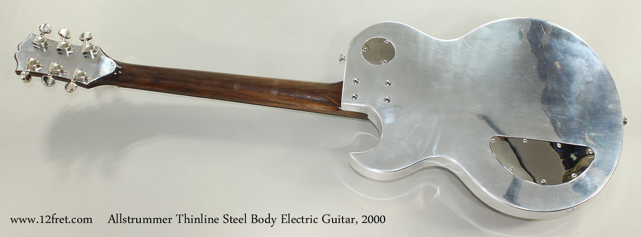 Allstrummer Thinline Steel Body Electric Guitar, 2000 Full Rear View