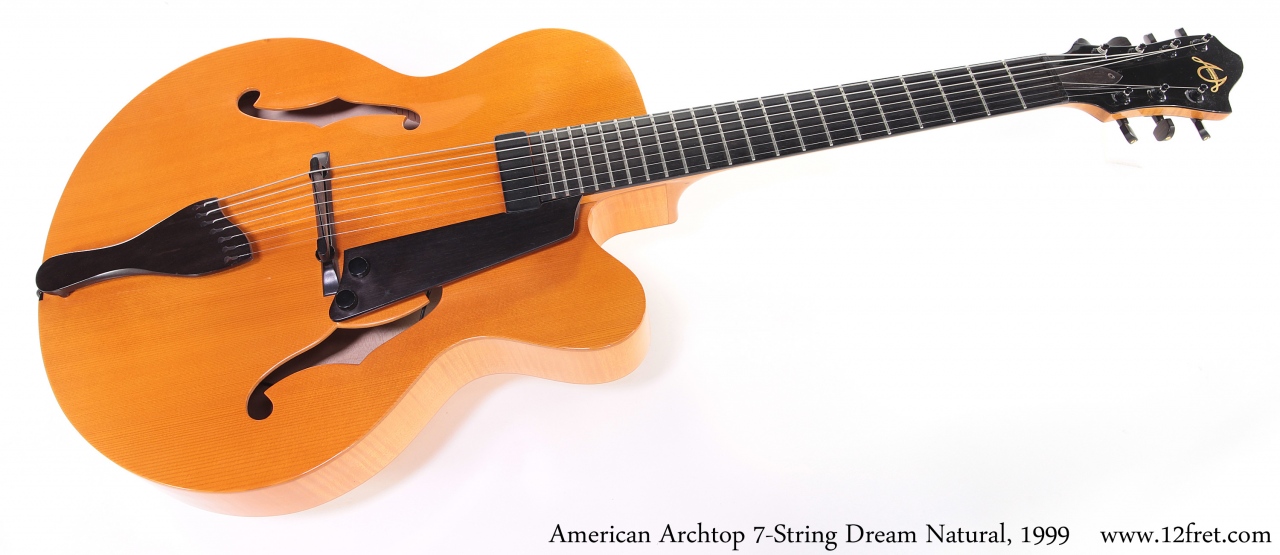 American Archtop 7-String Dream Natural, 1999 Full Front View