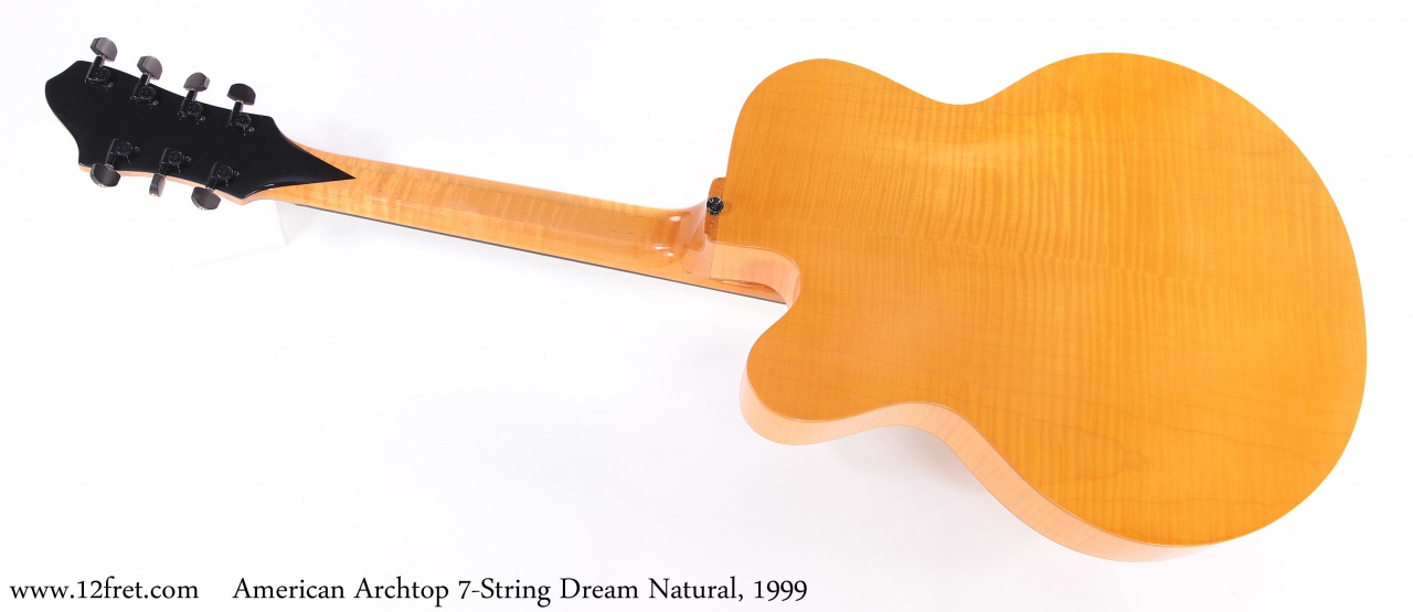 American Archtop 7-String Dream Natural, 1999 Full Rear View