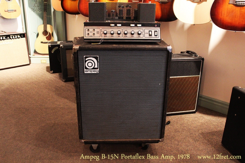 Ampeg B-15N Portaflex Bass Amp, 1978 Full Front View