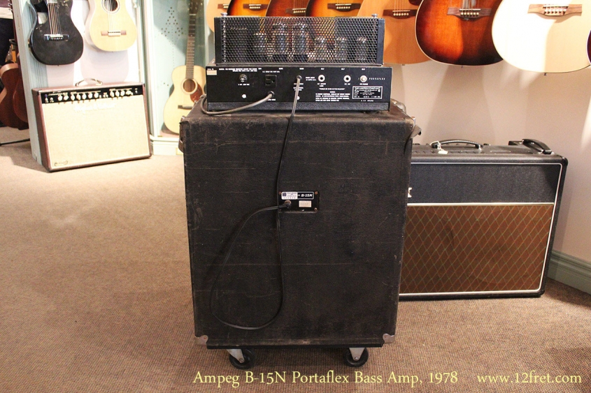 Ampeg B-15N Portaflex Bass Amp, 1978 Full Rear View