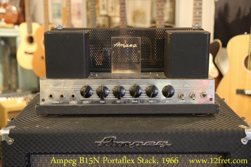 Ampeg B15N Portaflex Stack, 1966 Head Front View