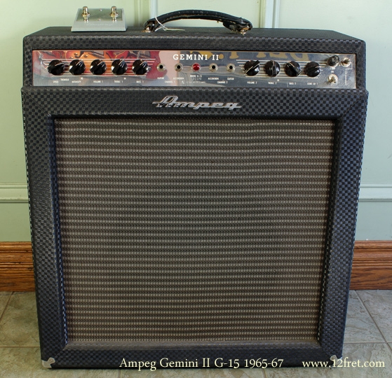 Ampeg Gemini II G-15 Amp 1965-67 front