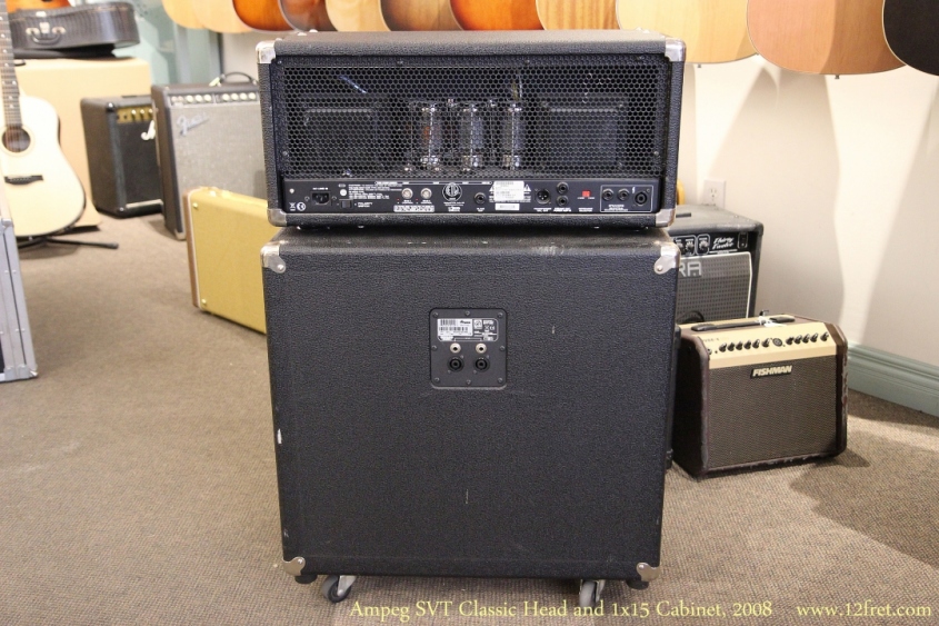 Ampeg SVT Classic Head and 1x15 Cabinet, 2008 Full Rear View